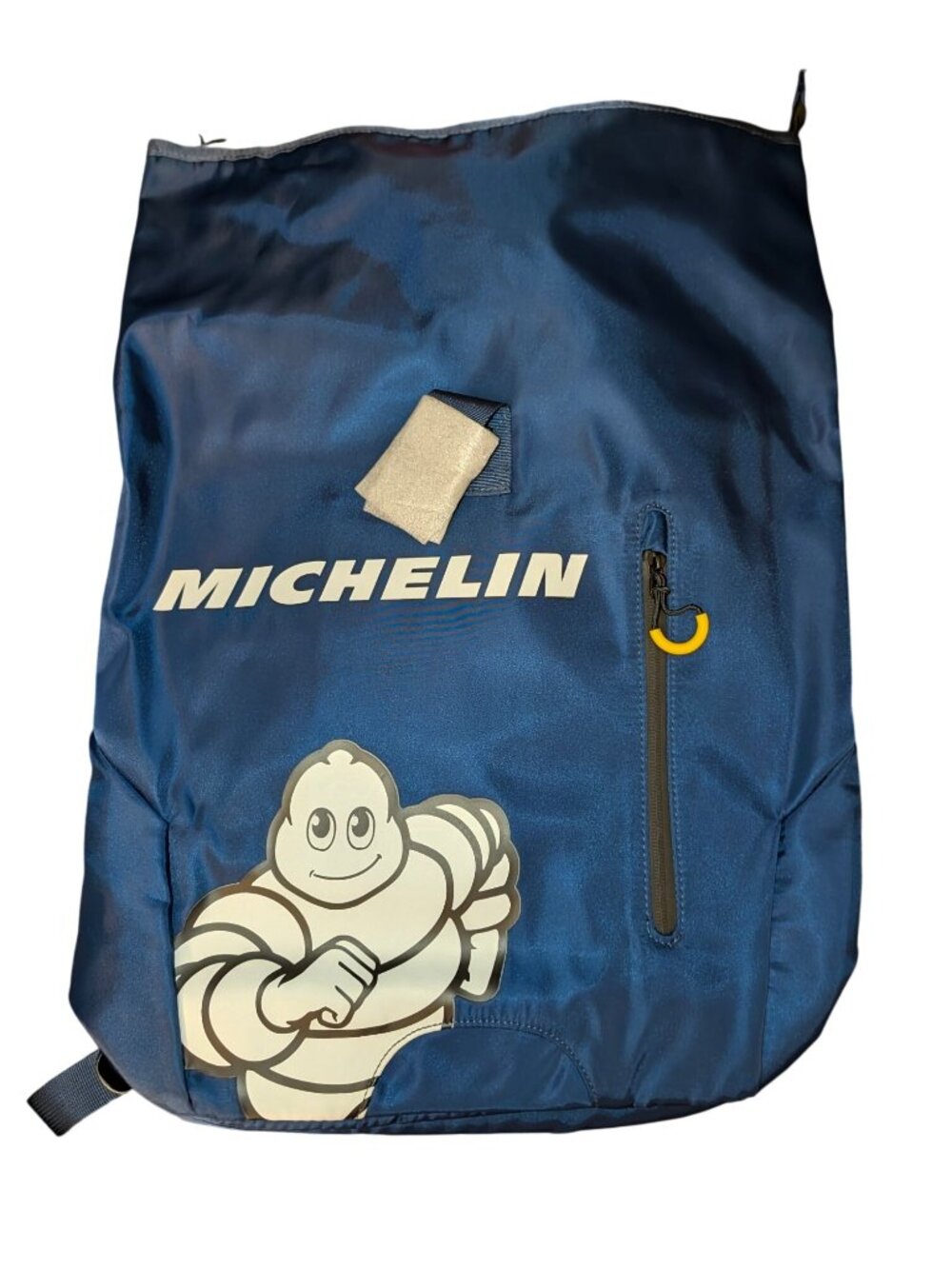Michelin Blue Backpack With Bibendum Logo & Zippered Pocket